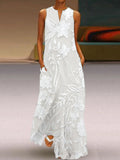 Karen Bartels | Elegant Sleeveless Luxe Printed Dress