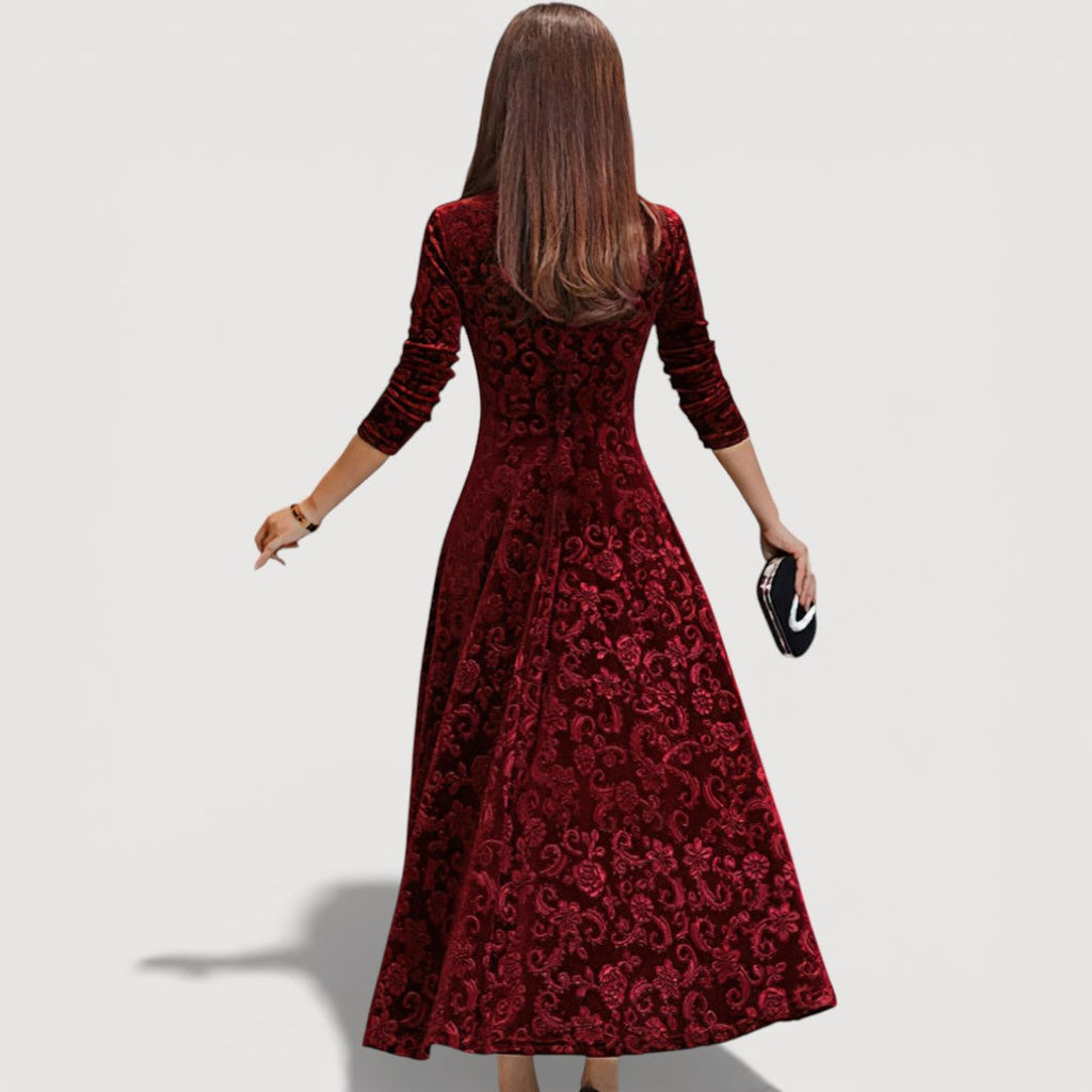 JILLIAN – ELEGANT VELVET DRESS