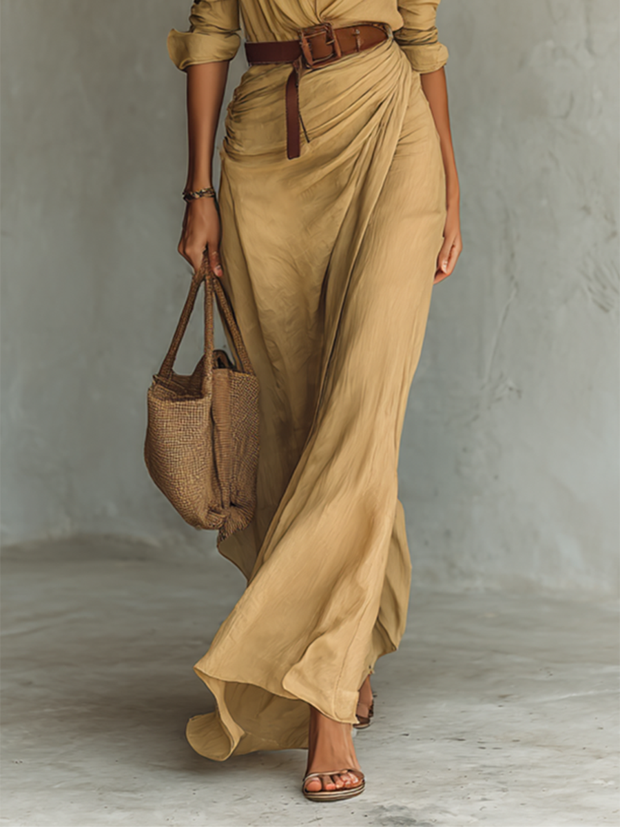 Karen Bartels | Elegant Drape Maxi Dress