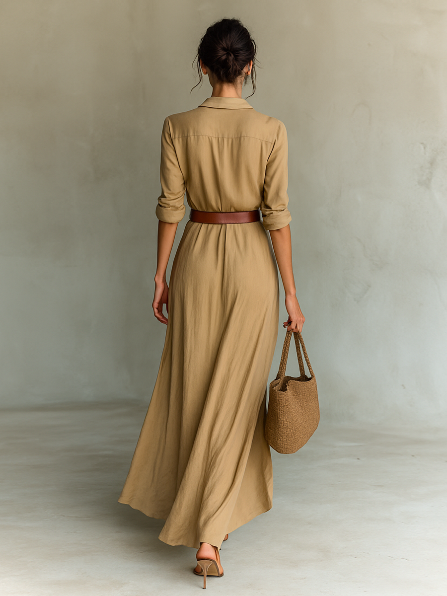 Karen Bartels | Elegant Drape Maxi Dress